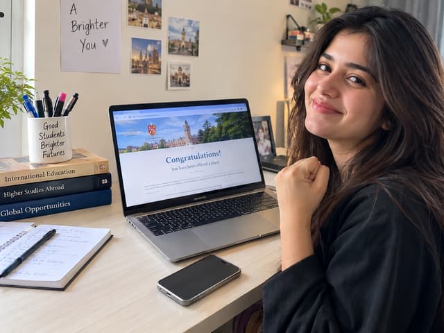 An offer letter open on a laptop